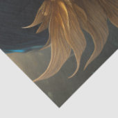 Yellow Gold Queen of the Forest Portrait Tissuepapier (Detail)