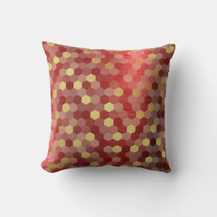 Yellow Gold Red Burgundy Cyber Numeric IT - ONTWER Kussen