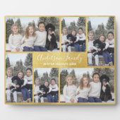 Yellow Gold Six Photo Template Plaque Fotoplaat (Voorkant)