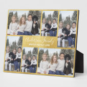 Yellow Gold Six Photo Template Plaque Fotoplaat (Zijkant)