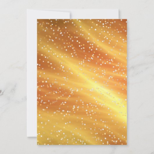 Yellow Gold Snow Bauble kerstfeestdag Kaart (Achterkant)
