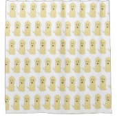 Yellow Goldendoodle Design Any Colour Background Douchegordijn (Voorkant)
