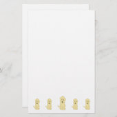Yellow Goldendoodle Dog Design Briefpapier (Voorkant / Achterkant)