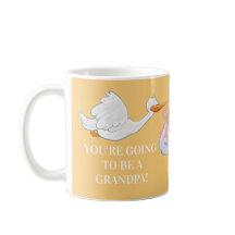 Yellow Grandpa Zwangerschap Aankondiging Stork Bab