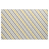 Yellow & Gray Chevron Pattern Stof (Yard (91,4 cm))