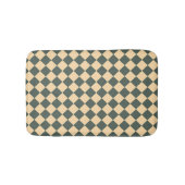 Yellow Green Checker Diamond Pattern Badmat (Voorkant)