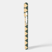 Yellow Green Checker Diamond Pattern Case-Mate iPhone Case (Achterkant / Links)