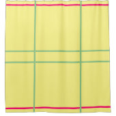 Yellow Green Pink Geometric  Douchegordijn (Voorkant)