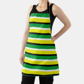 Yellow Green Stripes Pattern Schort (Insitu)