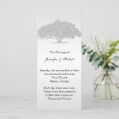 Yellow Grey Silver Mossy Oak Wedding Programme Programmakaart (Staand voorkant)