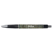 Yellow Grid Lines Art Pattern Pen (Voorkant)