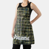 Yellow Grid Lines Art Pattern Schort (Insitu)