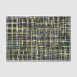 Yellow Grid Lines Art Pattern Tissuepapier