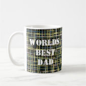 Yellow Grid Lines Art Pattern Worlds Best Koffiemok (Links)