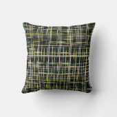 Yellow Grid Lines Art Pattern Worlds Best Kussen (Achterkant)