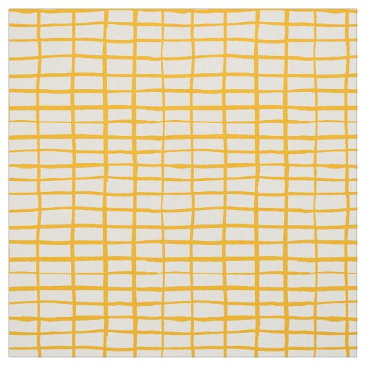 Yellow grid simple pattern stof (Swatch)