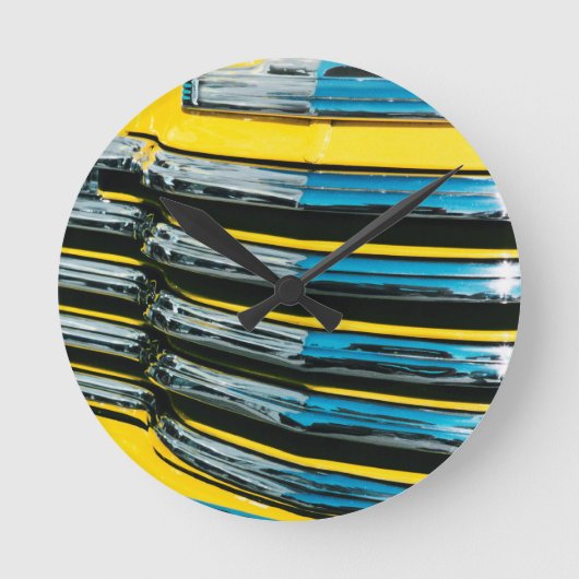 Yellow Grill Ronde Klok (Voorkant)