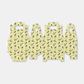 Yellow Hairdresser Tool Patroon Bedankdoosjes (Uitgevouwen)