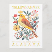 Yellow Hammer Bird of Alabama Verenigde Staten Rei Briefkaart (Voorkant)