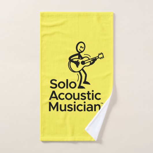 Yellow Hand Towel SAM Logo Handdoek (Handdoek)