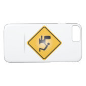 Yellow hangover waarschuwingsbord iphone 7 hoesje (Achterkant (Horizontaal))