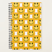 Yellow Happy Face Emoji Notebook Planner (Voorkant)