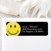 Yellow Happy Face Etiket (Insitu)