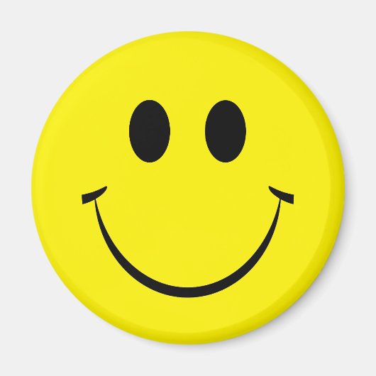 Yellow Happy Face Magnet (Voorkant)