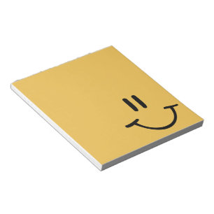 Yellow Happy Face Notitieblok