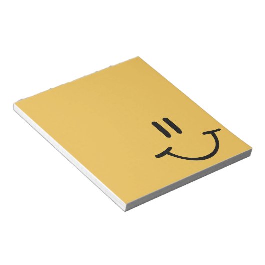 Yellow Happy Face Notitieblok (Schuin)