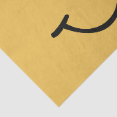 Yellow Happy Face Tissuepapier (Detail)