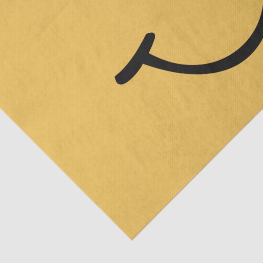 Yellow Happy Face Tissuepapier (Detail)