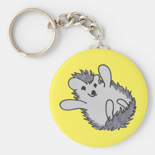 Yellow Happy Hedegel Sleutelhanger (Voorkant)