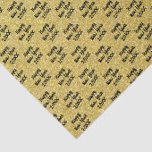 Yellow Happy New Year Tissuepapier (Detail)