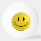 Yellow Happy Ping Pong Ball (Achterkant)