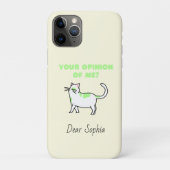 Yellow Haughty Cat Case-Mate iPhone Case (Achterkant)