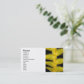 Yellow Hawaiian Heliconia Visitekaartje (Staand voorkant)
