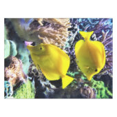 Yellow Hawaiian Tang Fish Tafelkleed (Voorkant (Horizontaal))