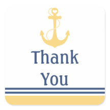 Yellow Heart Anker Dank u