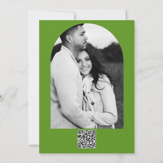 Yellow Heart Cactus Fiesta Love Engagement Party Kaart (Achterkant)