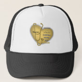 Yellow Heart LVN Nurse Trucker Pet (Voorkant)