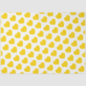 Yellow Heart Modern Happy Friendship Sweet Joyful Tissuepapier (Voorkant)