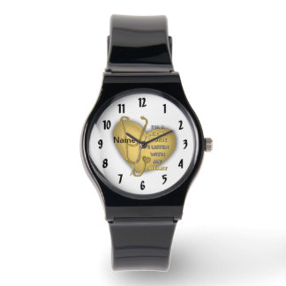 Yellow Heart Night Nurse Horloge
