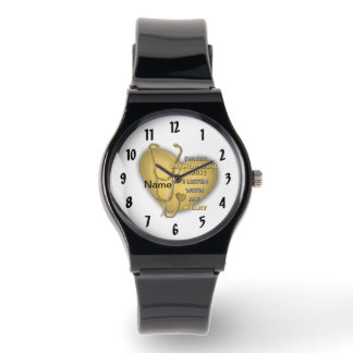Yellow Heart Orthopedische aangepaste verpleegkund Horloge