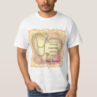 Yellow Heart Pediatric Nurse T-shirt