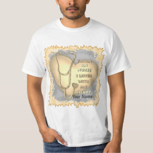 Yellow Heart RN Geregistreerde Verpleegkundige T-shirt