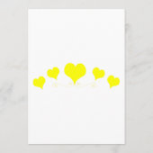 Yellow Hearts Design Wedding Menu (Achterkant)