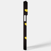 Yellow Hearts Pattern Case-Mate iPhone Case (Achterkant / Rechts)