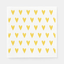 Yellow Hearts Pattern
