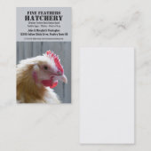 Yellow Heritage Buff Orpington Chicken Visitekaartje (Voorkant / Achterkant)